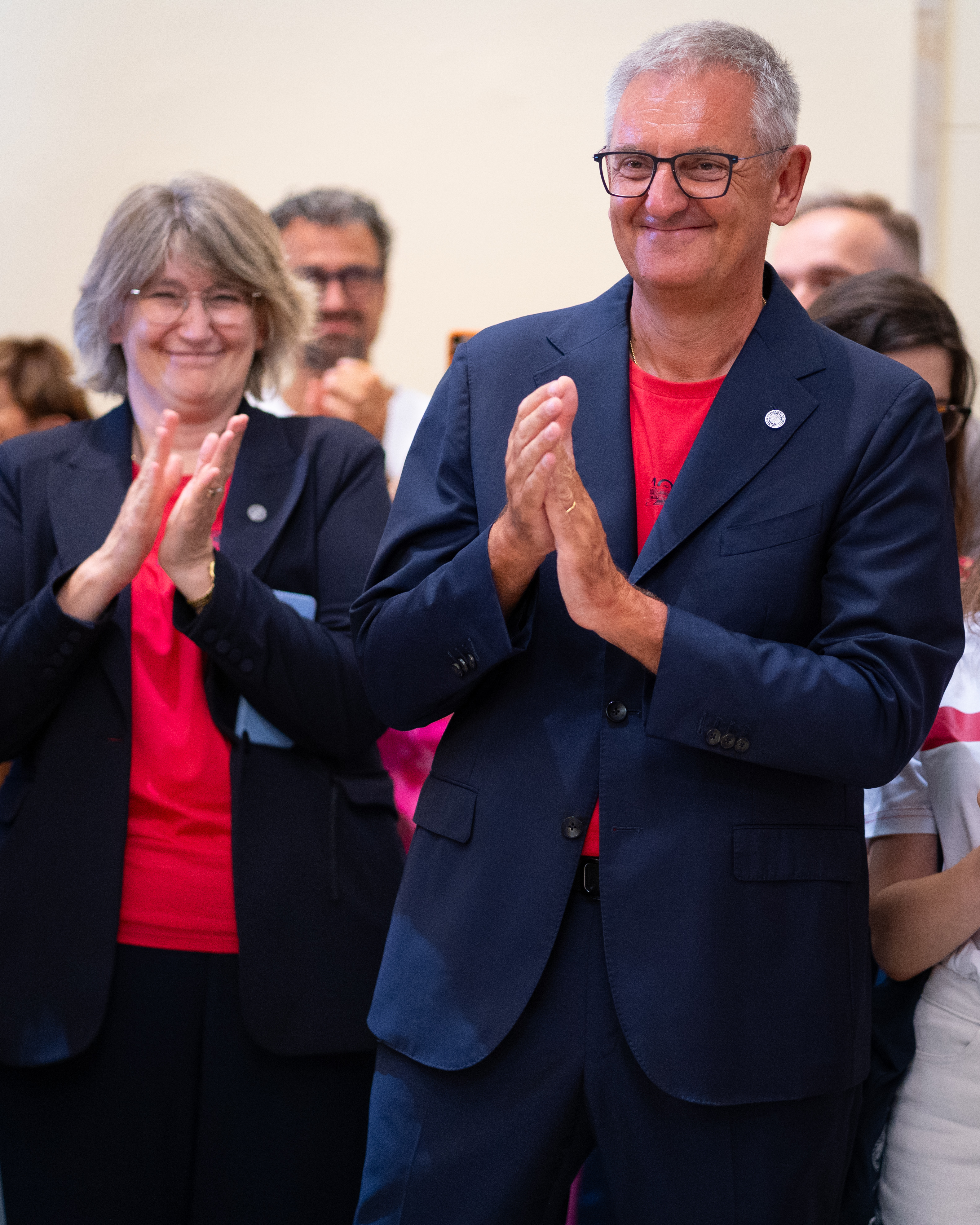 Il Rettore Roberto Di Lenarda e la Direttrice Generale Luciana Rozzini