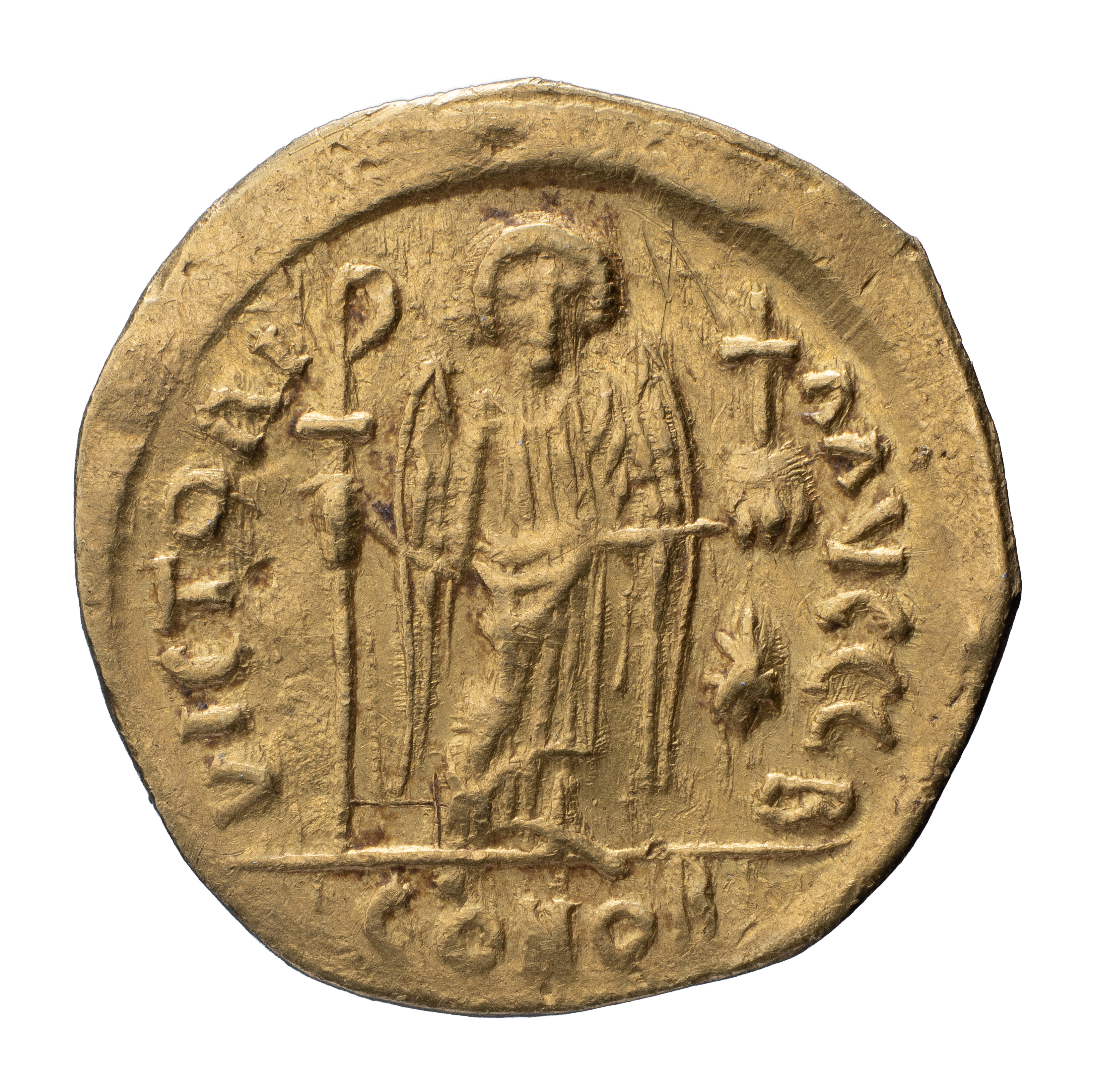 Solido di Giustiniano I (527-565 d.C.) (R)