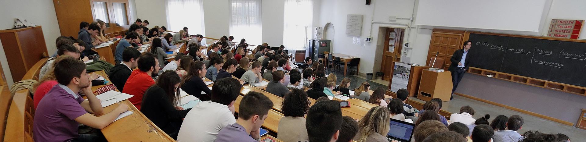 students in a lecture room