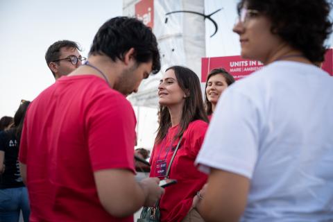 staff nello stand in Barcolana