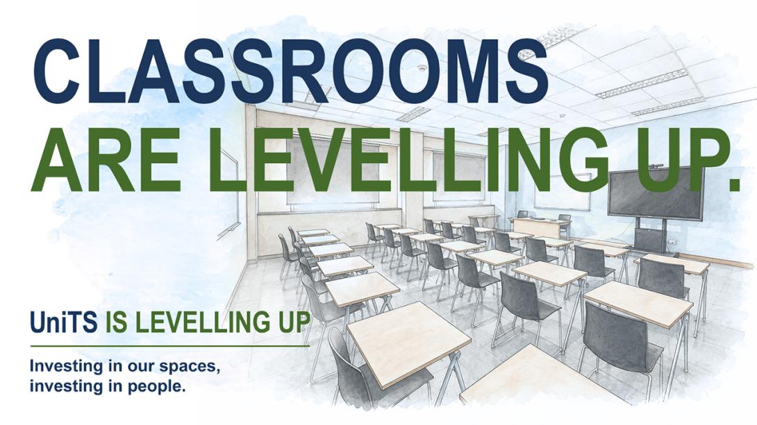 Illustration of a UniTS classroom
